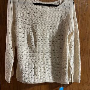 Cupshe Cream Textured Knit Sweater